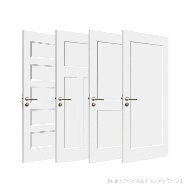Single Composite MDF HDF Designs Wood Interior Doors Solid Core Door Wooden Room Door