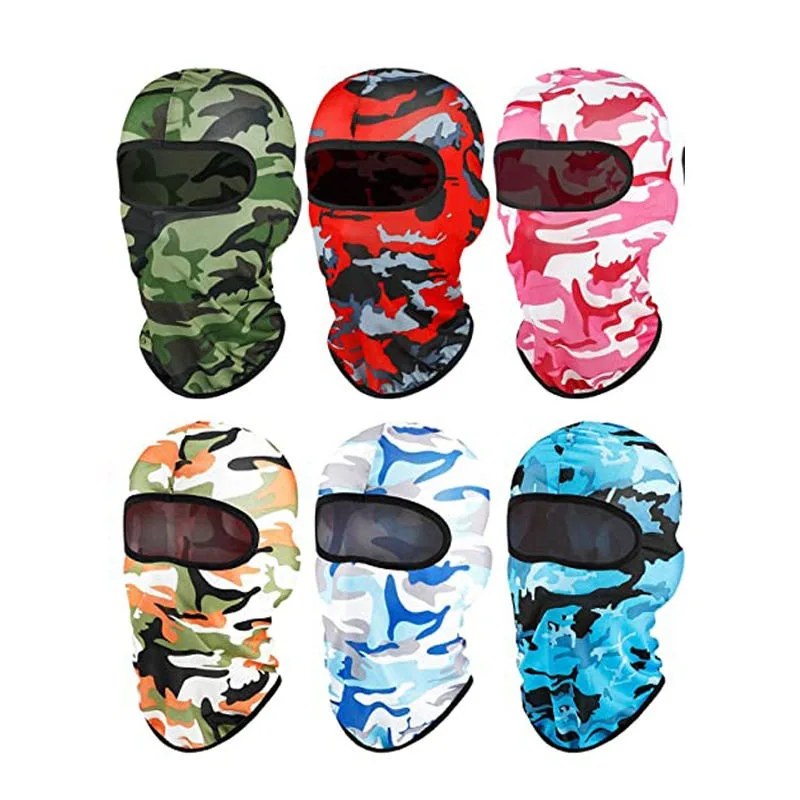 Motorcycle Windproof Full Face Knit Hats Custom SkiMask Men Warm Wool Balaclava Embroidery Winter Hats Knitted 3 Holes Ski Mask