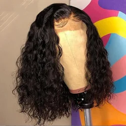 Unprocessed Raw Natural Lace Front Curly Bob Wig Wholesale Short Human Hair Lace Front Wig Brazilian Hair Hd lace Frontal Wigs