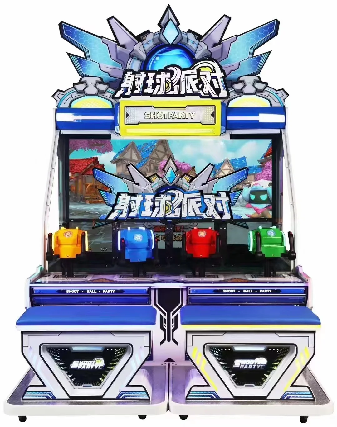 Factory Sale Support Customize 1-4 Players 75 Inch LCD Screen Coin Operated Shooting Arcade Game Machine