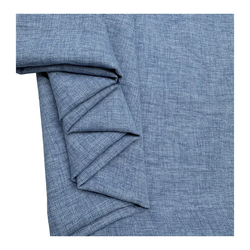 high quality fabric stock lot 100% polyester mix-color Twill Fabric For garment suit