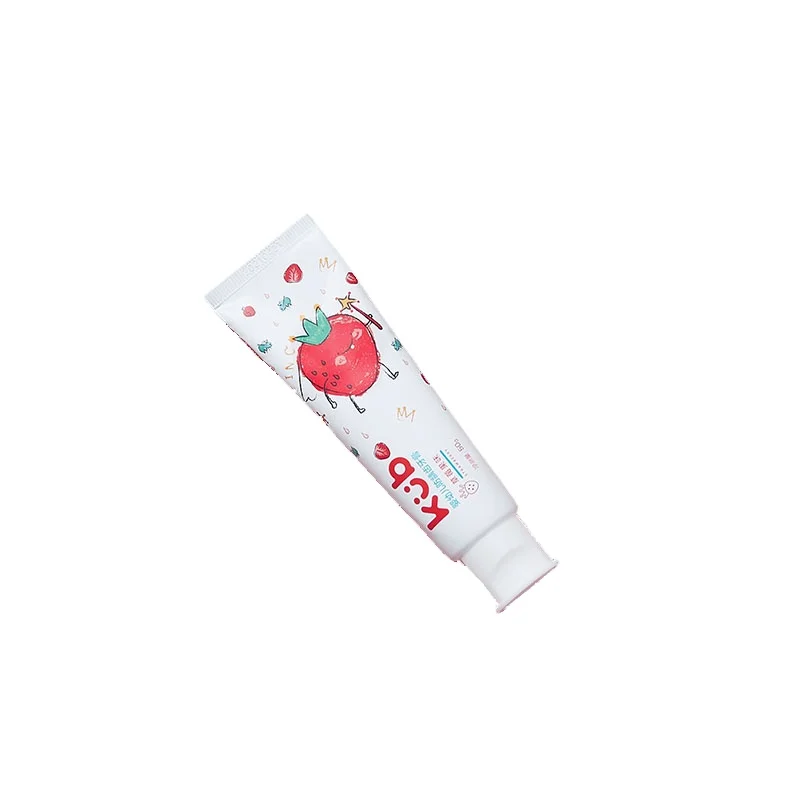 KUB children toothpaste strawberry flavor 50g fluoride 0.05% anti-cavity naturals herbal toothpaste can swallow