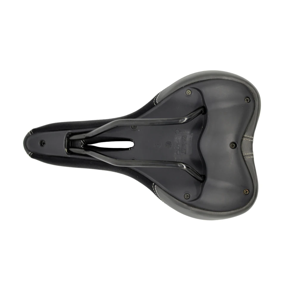 Black & Gray Bike Saddle Duel Density Reactive GEL Soft Seat