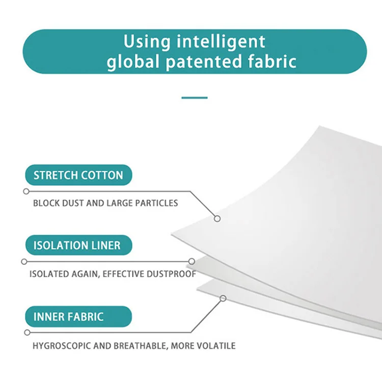 Fashion designer adjustable protective facemask custom reusable silverion cotton maskes