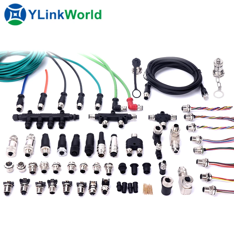 m8 male female connector 2 3 4 5 6 7 8 9 10 12 13 14 15 16 18 19 20 24 pin auto aviation cable pcb push pull plastic connector