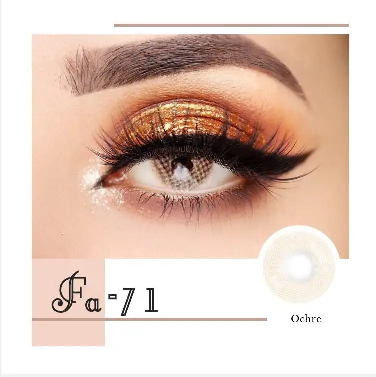 Realcon Fancy Look Natural Color Contact Lens Super Nature Style Eye Colored Lenses Factory Price