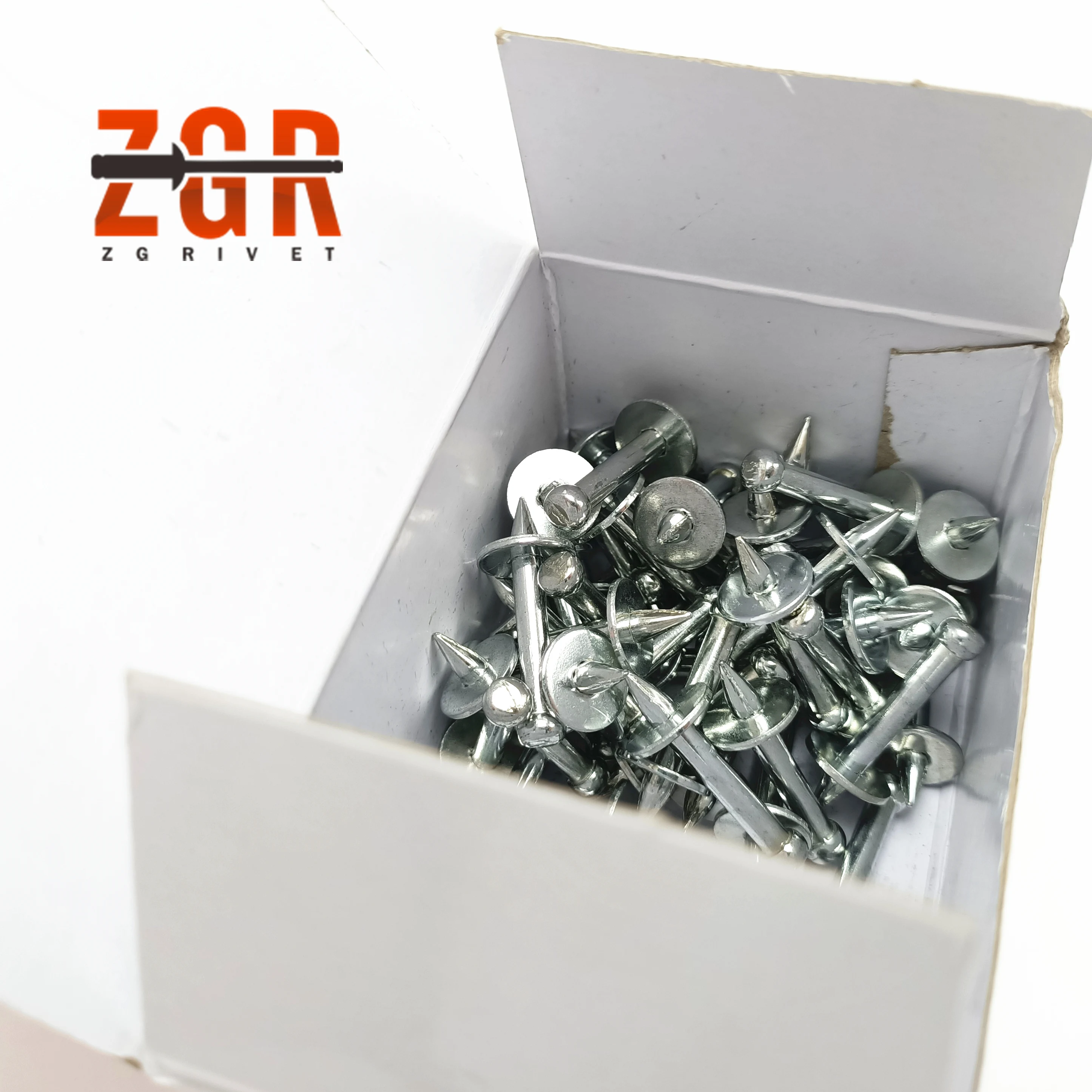 ZGR Drive Pins With 25Mm Washer For Powder Actuated Tool Fasteners Concrete Shooting Nails
