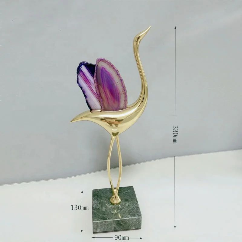 Pure copper crane decoration creative wedding gift practical wedding brother and sister-in-law new boudoir friends