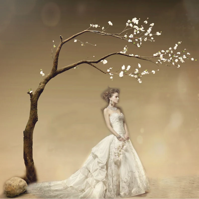 Indoor decorated flower arch for wedding arch garden arch artificial cherry blossom tree