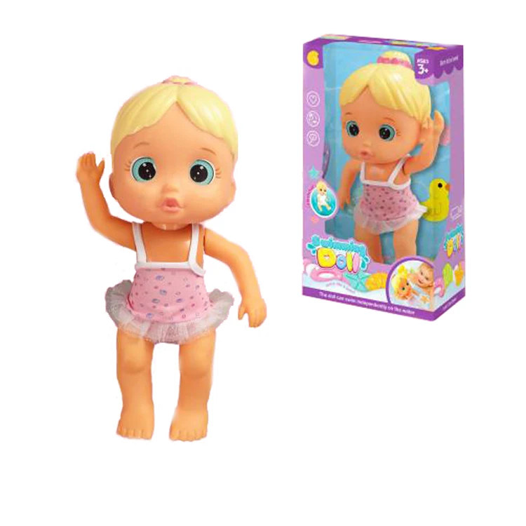 KSF Wholesale Electric Simulation Girl Swim  Floating Doll Toys Swimming Doll For Baby Bathing Play
