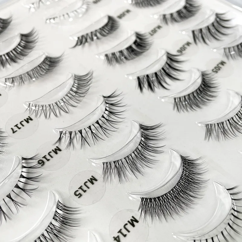 Wholesale faux mink lashes 20 pairs 1 set 20 pairs mink lashes full suppliers