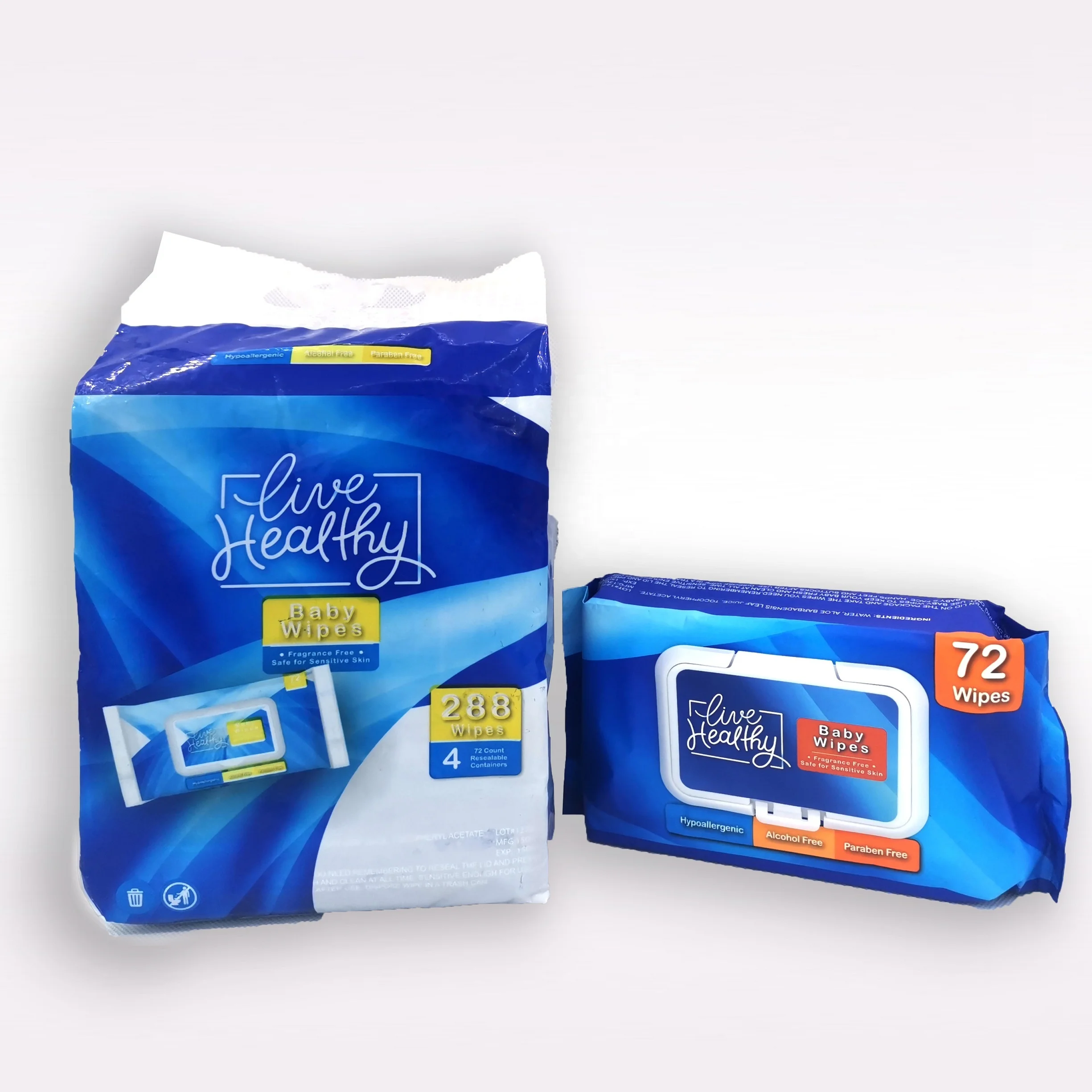 Wholesale customized big wipes heavy duty wipes refreshments cleaning face baby wipes