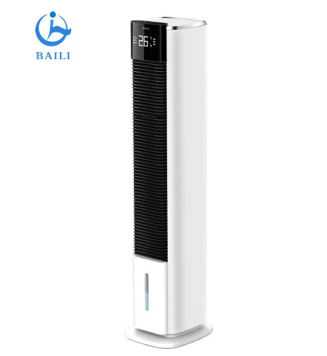 Portable Slim Oscillating Bladeless 5.5L Double Water Tank Ventilation Evaporative Water Tower Fan Air Cooler with ETL CE CB