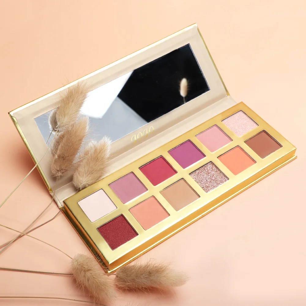 Custom Logo Cardboard Eyeshadow Palette DIY 12 Shades Nude Eye Pigment Makeup