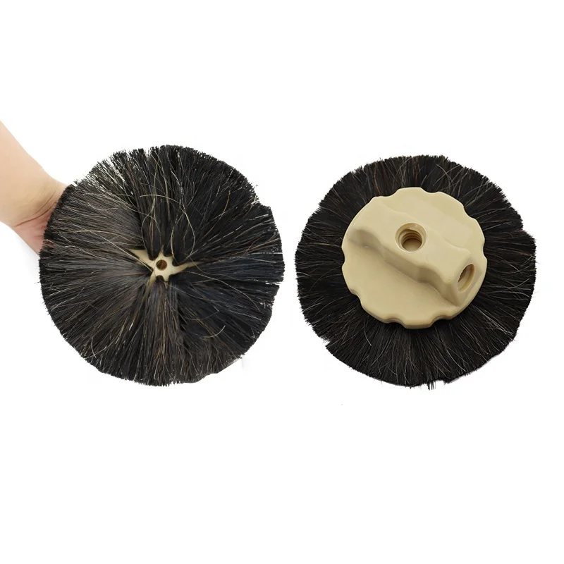 Factory Supply 5in 8in Round Horse Hair Drywall Texture Brush Rosebud Drywall Stipple Brush