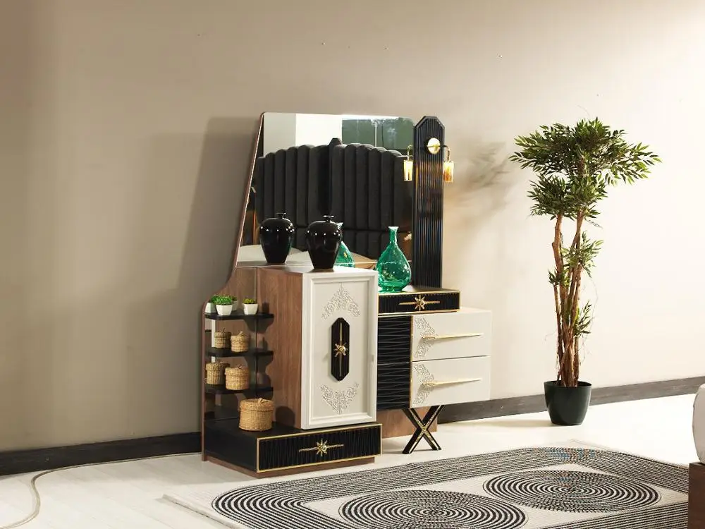 Wezir bedroom set Turkish furniture simple model hot sales 2023 design lighted headboard affordable prices