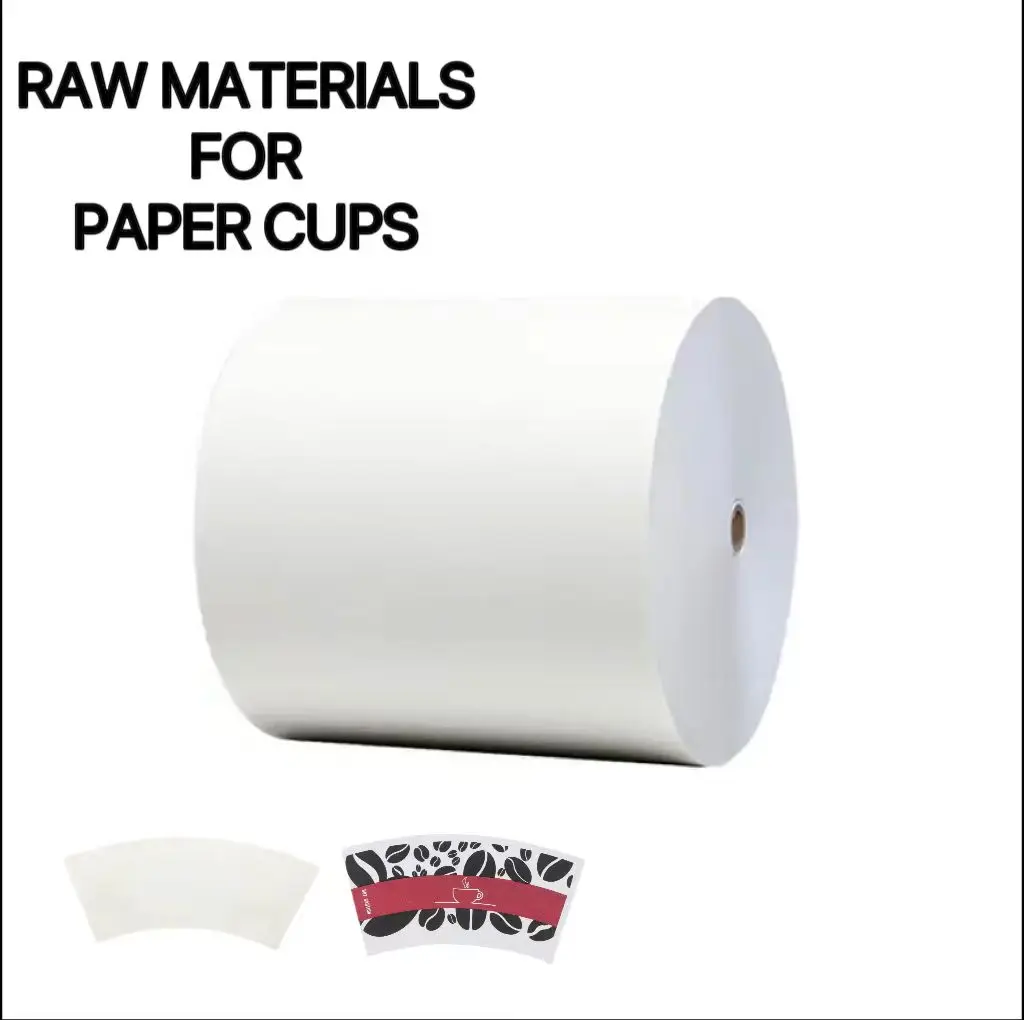 Производство Китай, профессиональный бумажный стаканчик, рулон для флексографской печати, бумажный стаканчик, веер индивидуального размера, Высококачественная рулонная бумага