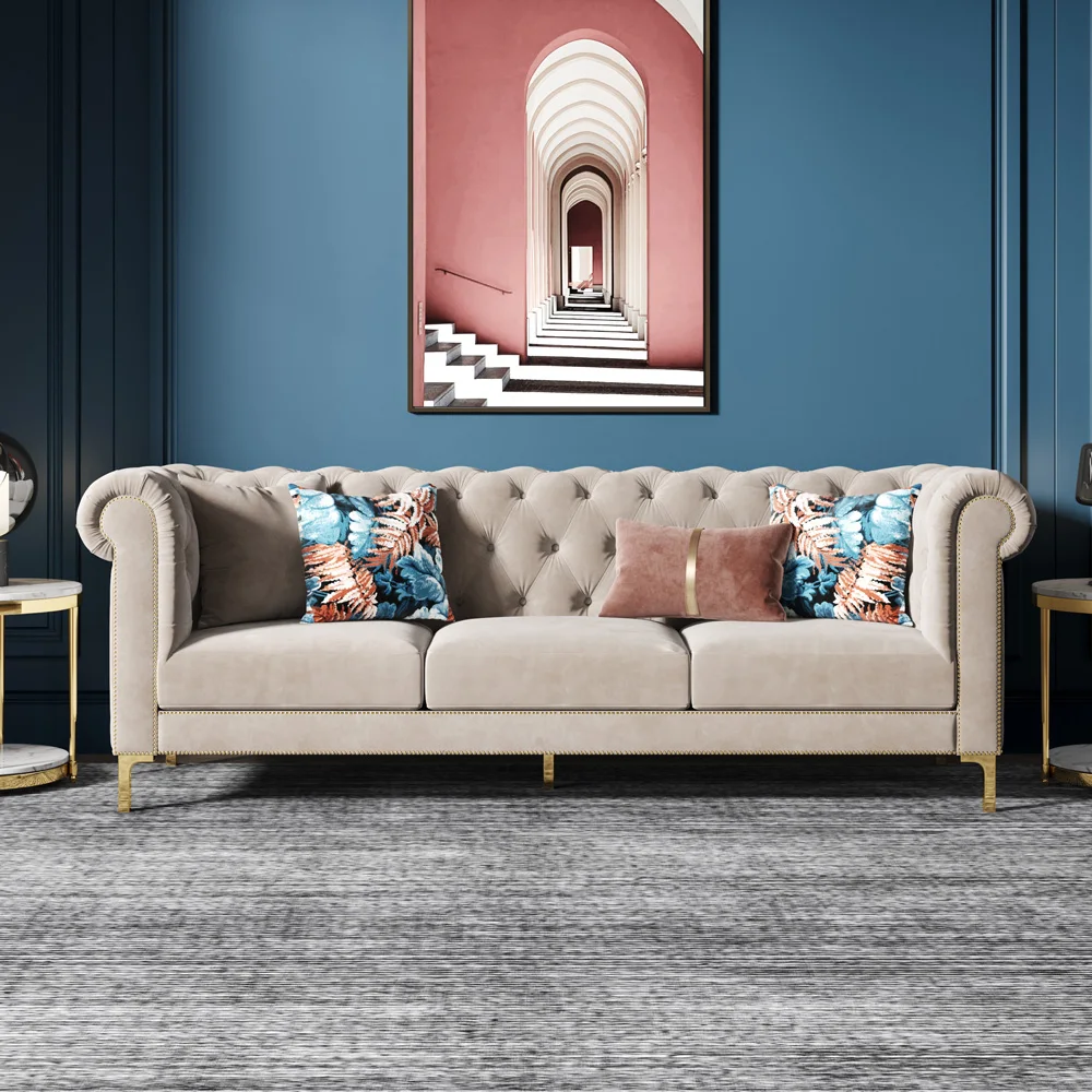 New fashion design living room genuine leather incline sofa sofas set for home living room