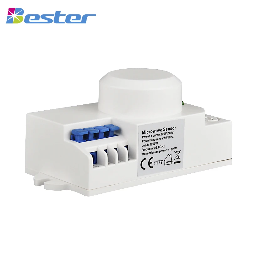 BS029B HF 5.8GHz Automatic ON OFF Light Control Adjustable Microwave Motion Sensor Switch