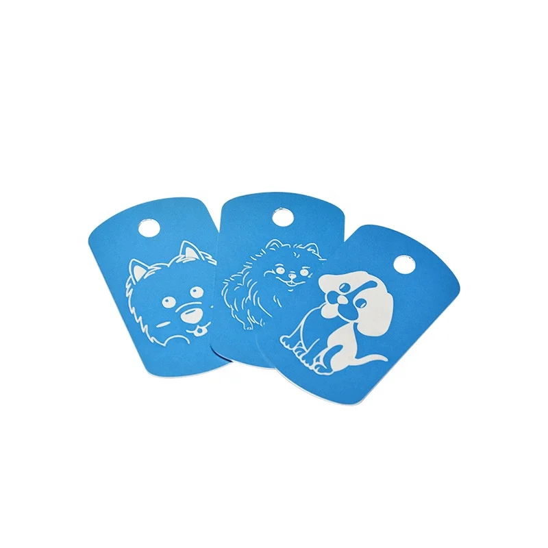Personalized Blank Pet ID Dog Tag Necklace Metal/Plastic Custom Dog Collar Custom Dog Tag Acrylic Tag