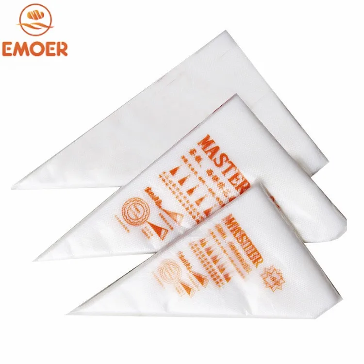 Disposable Cake Decorating Bags Plastic Cake and Cookie Icing Piping Bag Disposable Custom Printed Pastry Bags
