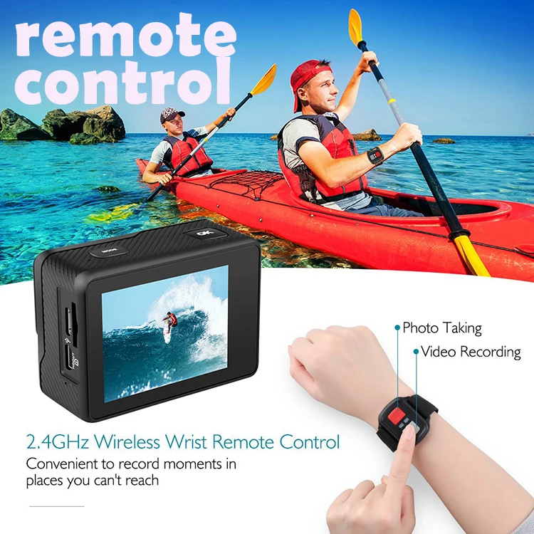  Лучшая Экшн-камера 1080P ultra HD wifi EIS mini 60fps real eken h9r sports