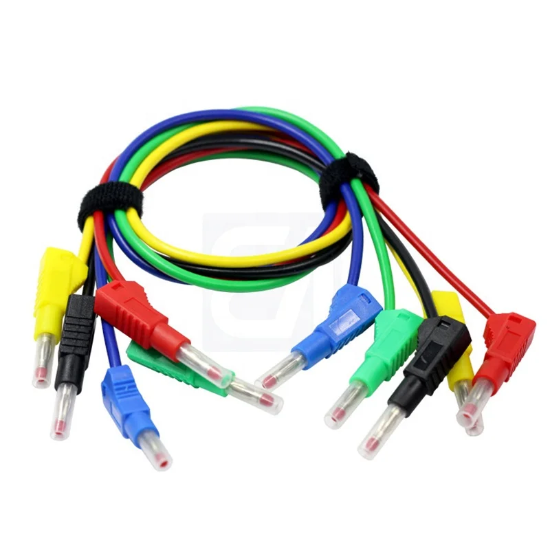 Double-ended 4MM Retractable Banana Plug Flexible Terminal Test Lead