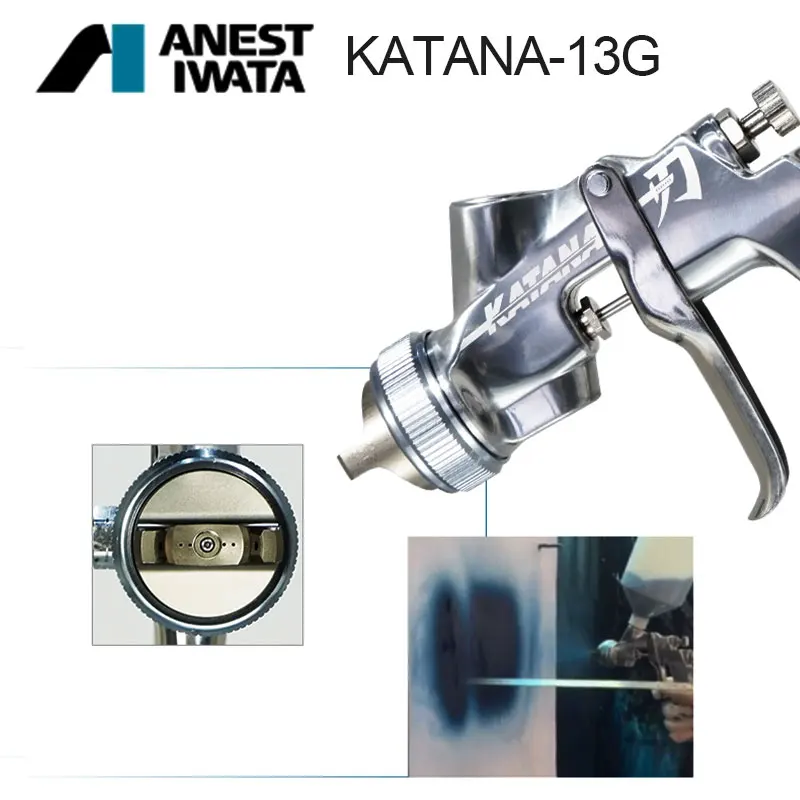 Iwatas KATANA Spray Gun 1.3/1.5mm Nozzle,Center Cup Gravity Suction Paint Sprayers,Mini Nozzle Air Painting Gun Paint Guns