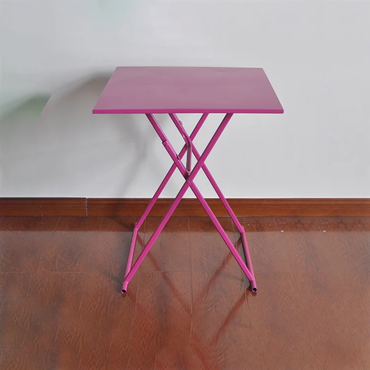 
New Design Small Metal Wood Mobile Folding Office Table 