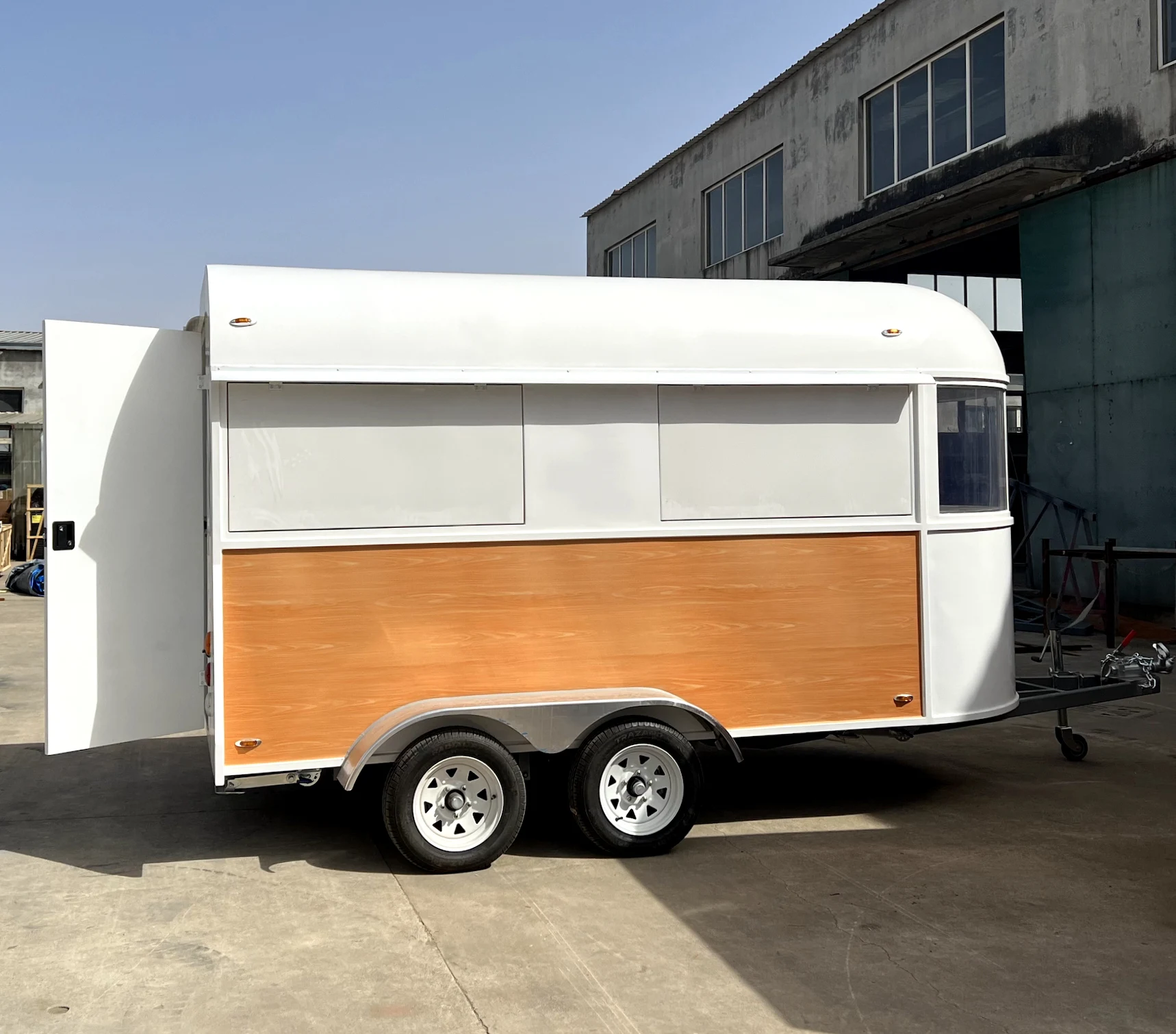 new design bbq container vending cart mobile fast food horse trailers food truck