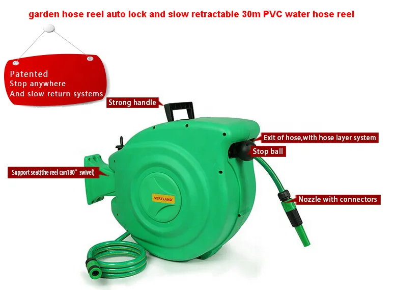 2017 Best Seller Retractable Garden Tools Water Hose Reel