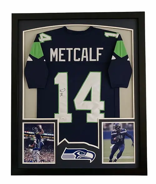 40x32inch Sport Jersey Display Frame Case With Double Mat Wood Shadow Box with for Football Baseball Soccer Shirt