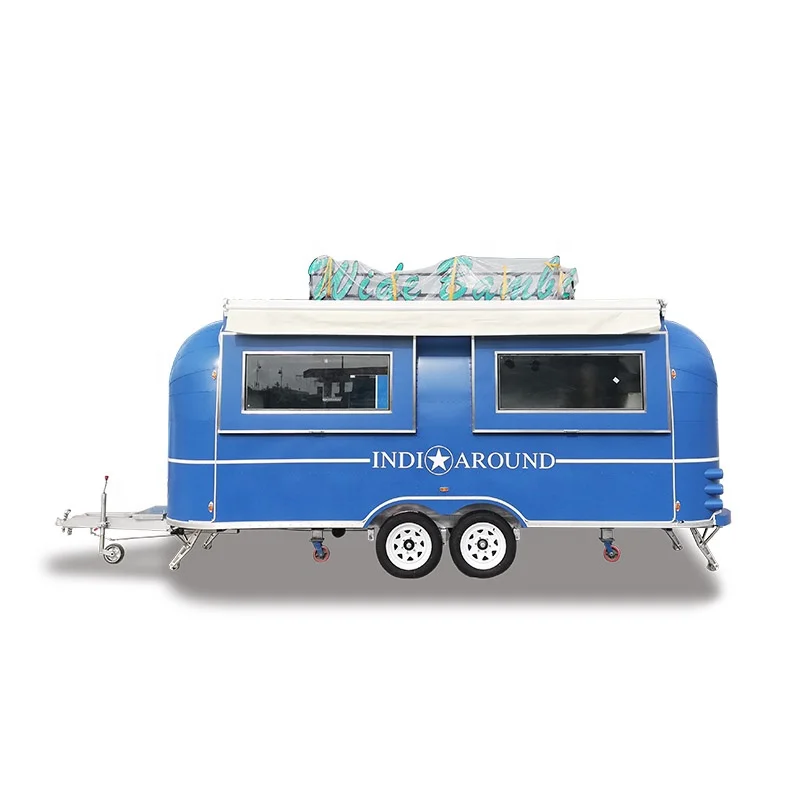 UKUNG 2023 Hot Sale airstream mobile food carts mobile food cooler carts food cart with engine