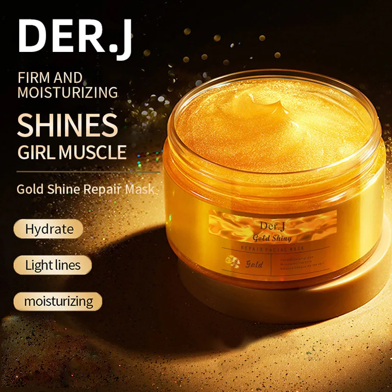 Der.j Gold Bright Repair Mask Deep Cleansing, Hydrating And Moisturizing Apply Mask