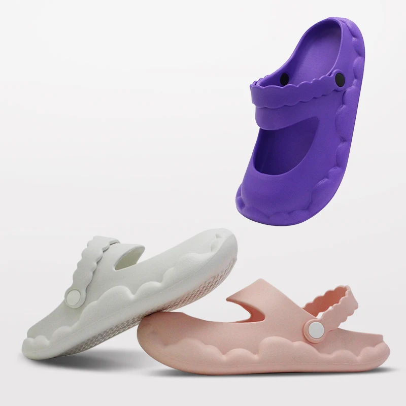 GRS New Arrival Women EVA Fashion and leisure Wedge Slide clog summer beach Thick soled EVA Dutch Clog