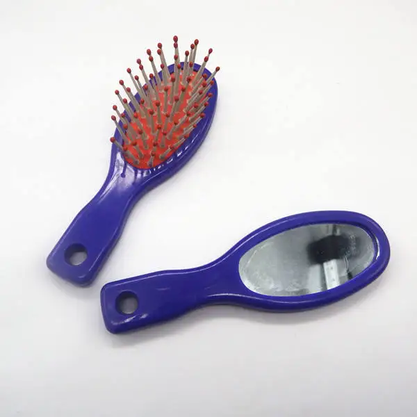 Professional custom oval multi-color brush Massage comb Plastic exhaust comb long handle for any hair type