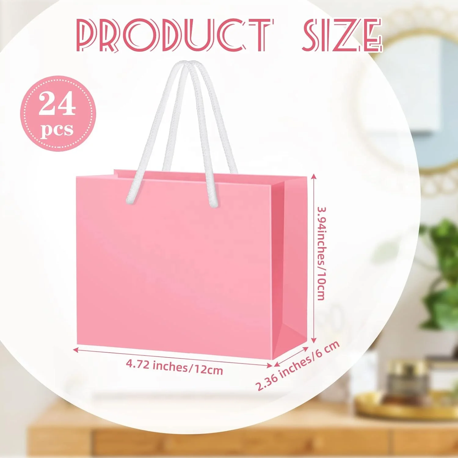 Free Design Customized Kraft Extra Small Gift Wrapping Shopping Paper Bag Favor Cardboard Cheap Pink Bags With Your Own Logo