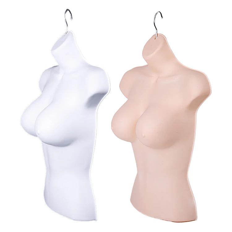 Factory Wholesale Prices Plastic Half Body Female Mannequin Lingerie Model Underwear Clothes Shop Display Hanging