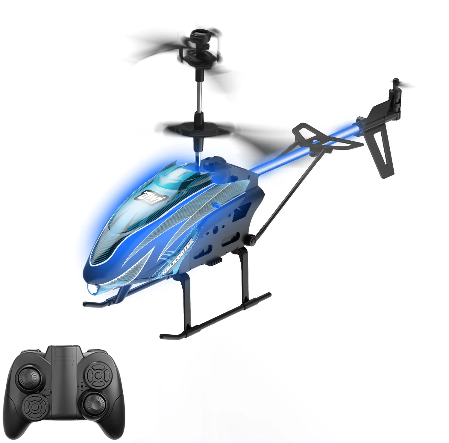 DWI DOWELLIN 2.4G RC Helicopter with Altitude Hold 3.5 Channel Gyro Stabilizer Remote control aircraft For Kids and Beginners