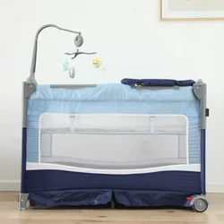 Foldable Travel Portable Folding Nursery Convertible For Baby Playard Crib