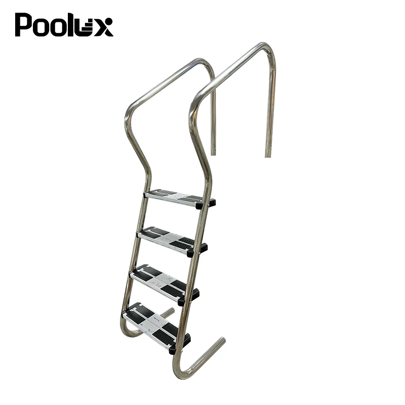 2024 NEWEST Poolux Swimming Pool  Equipment Accessories 304ss 3step 4 step pool Ladder