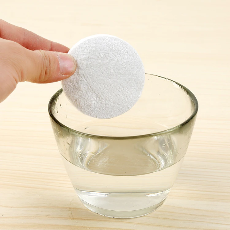 OEM/ODM compressed facial towel coin tissue hotel restaurant compressed towel pure cotton