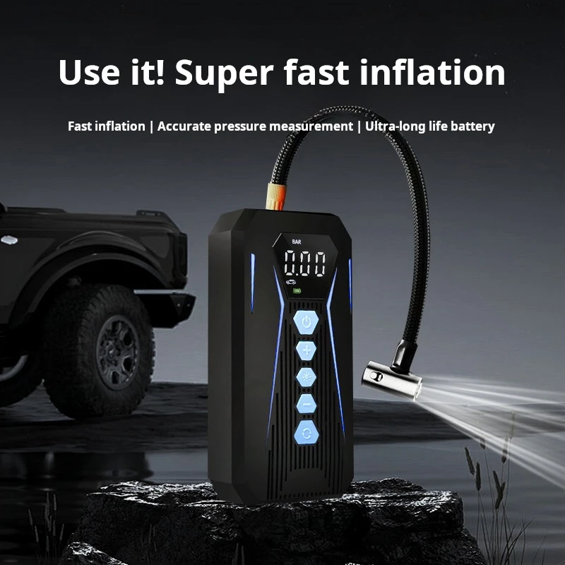 YOSOVLAMP  Wireless home air pump small and portable multifunctional for cars bicycles tires electric vehicles and air pumps
