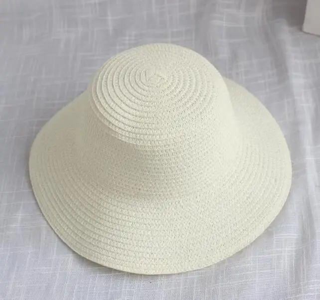 2022111705 Plain Mom and daughter girl sun hat straw knitted beach hats