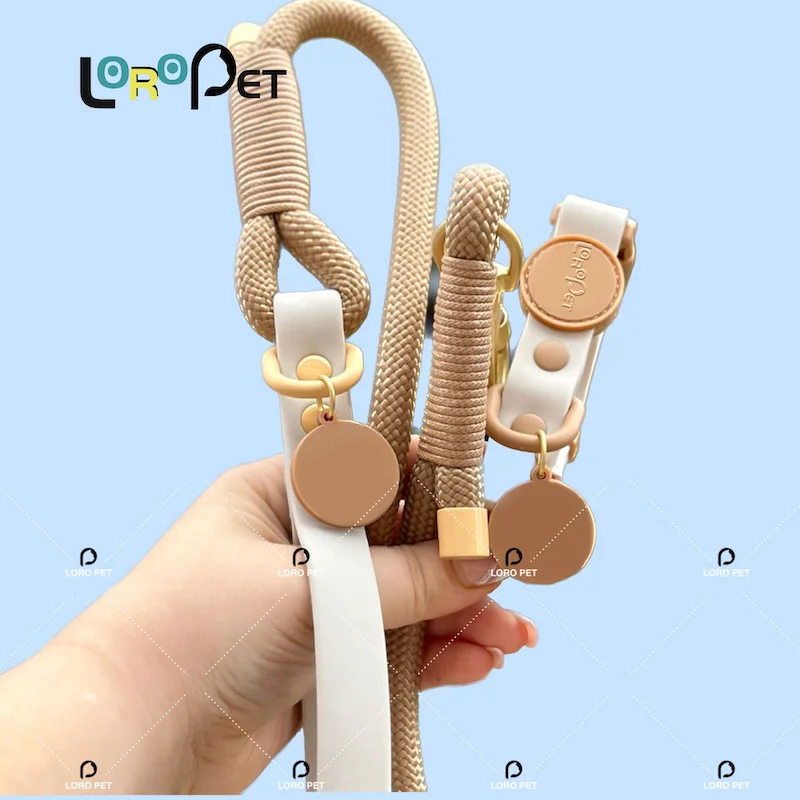 2024 New design Custom luxury Handmade hands free dog leash Multiple Colors leash dog Lead dog rope leash
