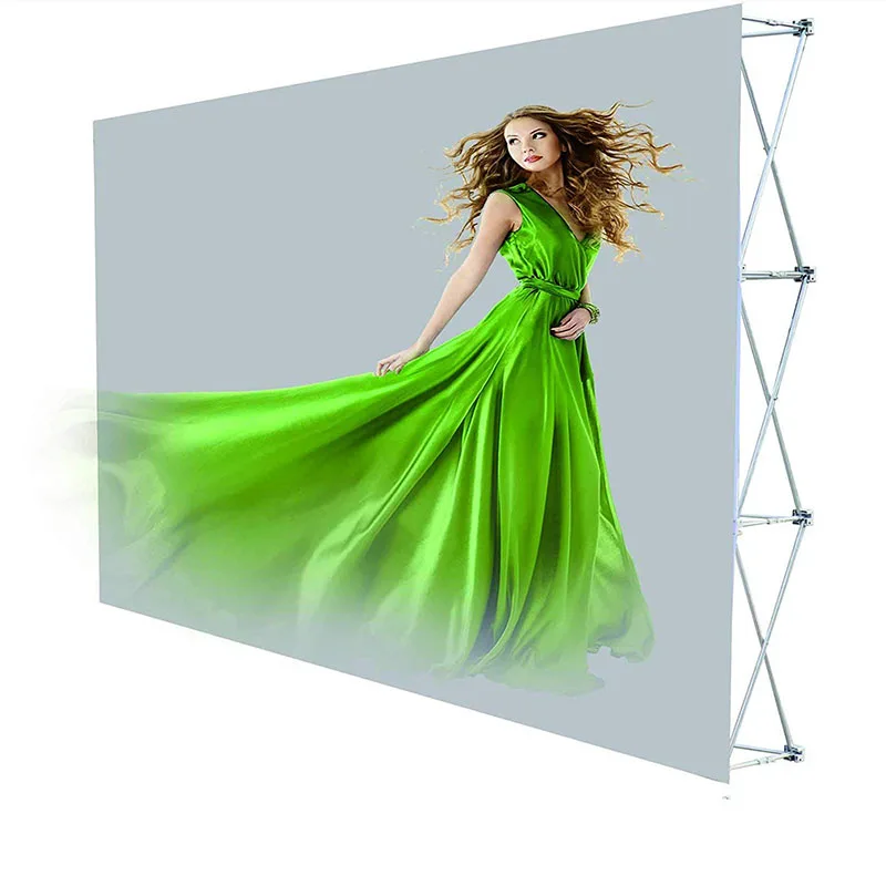 
Portable pop up banner display frame pop up tension fabric backdrop stand banner 