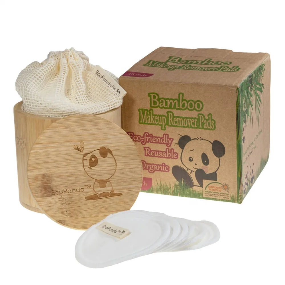 Лидер продаж Amazon, стильные многоразовые бамбуковые прокладки для снятия макияжа, очищающее средство для лица, бамбуковые прокладки для снятия макияжа, многоразовые ватные прокладки