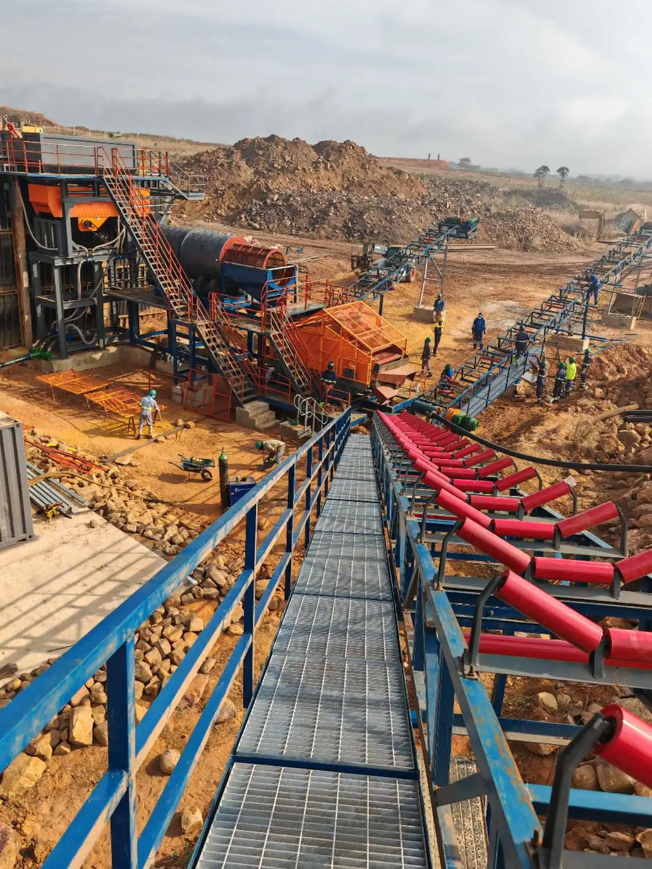 High Recovery 100tph Installed Angola Completely Set Alluvial Diamond Processing Plant Price