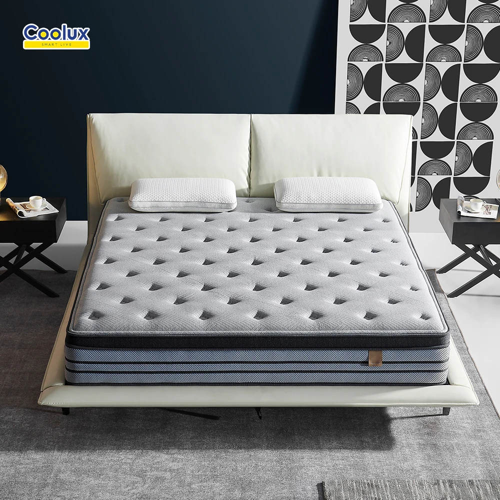 Factory Wholesale Luxury Korean Bed Roll Up In Box Twin Black 4 Inch Foam Mattress