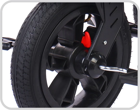 Kids tricycle with pneumatic tire foot brake/hot product tricycle for kids back seat/steel frame child tricycle big wheels
